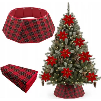 Vánoční dekorace OZDOBNÝ KRYT NA VÁNOČNÍ STROMEK PRO STOJAN NEBO KVĚTINÁČ
