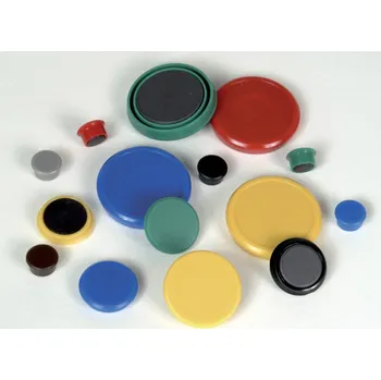 Dekorativní magnet Conmetron Magnety - průměr 24 mm/ červené/ 10 ks 34049