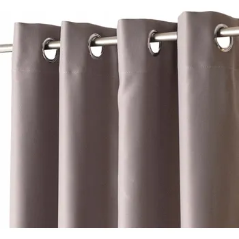 Obraz Hotový závěs s očky, 140 Cm x 250 cm, šedá