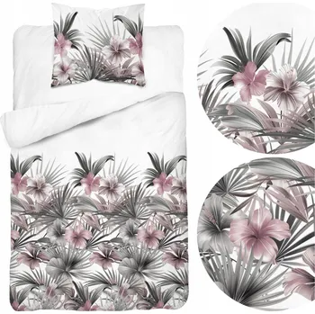 Povlečení Povlečení 140x200 cm sada 2 díly Asti saténová BAVLNĚNÁ měkká na zip