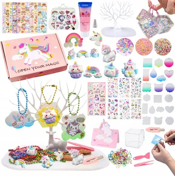 kreativní sada DIY SADA NA VÝROBU JEDNOROŽCE - VYTVOŘTE SI SVÉHO JEDINEČNÉHO JEDNOROŽCE
