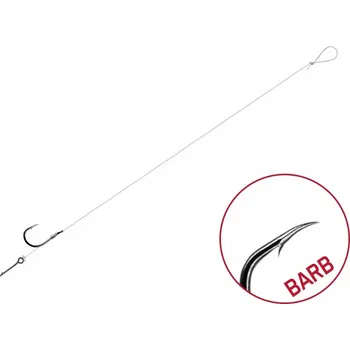 Návazec Delphin FLR Sting / 6 Ks 8 cm / 0,22 mm / S protihrotem #10 / Očko 5 mm