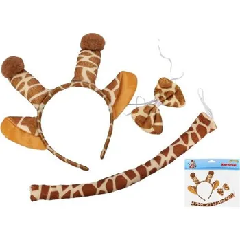 Karnevalová maska wiky Maska set 3 ks - žirafa 315244
