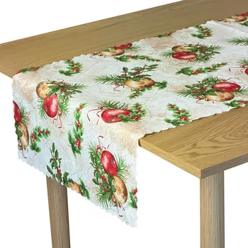 Vánoční dekorace Vánoční Běžec Odolný Skvrnám Vánoční Koule 50x100 cm