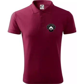 Pánská košile Lagotto romagnolo hlava na prsu - Polokošile pánská Pique Polo 203 - 4XL ( Garnet )