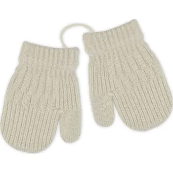 Kojenecké oblečení Zimní kojenecké rukavičky - se šňůrkou - béžové
