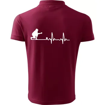 Pánská košile EKG petanque - Polokošile pánská Pique Polo 203 - 3XL ( Garnet )