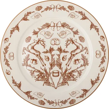 Talíř Bloomingville Kameninový talíř Beth Ø30 cm Bloomingville Beth Plate, Red, Stoneware