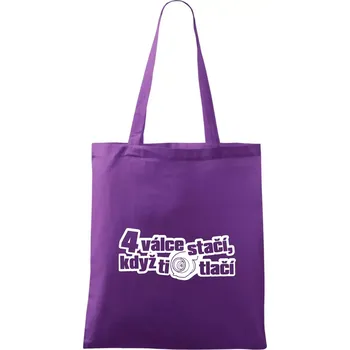 4 válce stačí když ti turbo tlačí - Taška bavlněná - 42 x 38 cm ( Fialová )