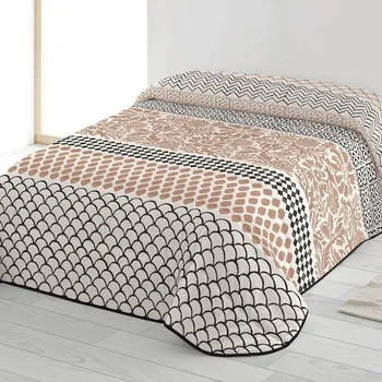 přikrývka Blancheporte Přikrývka z mikrovlákna s potiskem etno motivů, 200g/m2 Velikost: 220x240 cm