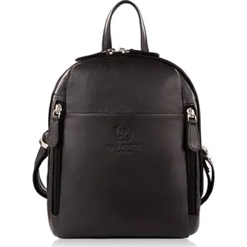 Kabelka Paolo Peruzzi Dámský stylový kožený městský MINI batoh Paolo Peruzzi; hnědá SKL