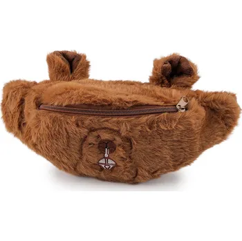 Ledvinka Kožešinová ledvinka kapybara 29x15 cm, střední, 1 hnědá bílá