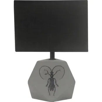 Lampička Stolní moderní lampa ANIMI - 1xE14, 40W, světlá šedá / černá