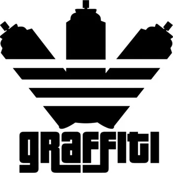 Samolepicí dekorace na vozidlo Samolepka grafitti spray na auto a motorku, tuning nálepka (6235)