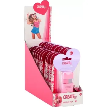 Barva na vlasy Barevné křídy na vlasy CREATE IT! 2 ks – dočasné barvy pro děti