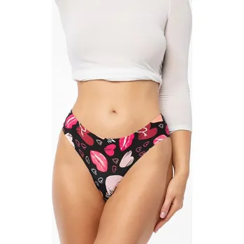 Kalhotky JULIMEX KALHOTKY DASMIE KISS ME SIMPLE BRASIL S ČERNÉ