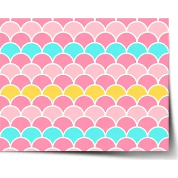 Plakát Sablio Plakát Barevné šupiny - 60x40 cm