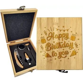 Víno Sablio Dárková sada na víno Happy birthday to you 3: 147×168×49 mm