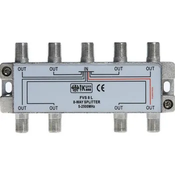 Příjem digitálního pozemního vysílání Rozbočovač SAT FVS8 8x