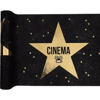 Prostěradlo Běžec na stůl černý 500 x 30 cm