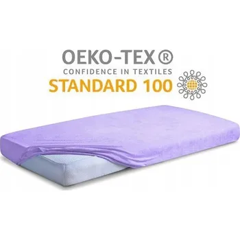 Prostěradlo Froté prostěradlo Premium s gumou 90x200 Lila