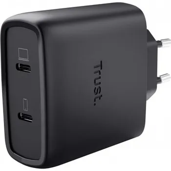 Adaptér k notebooku Napájecí adaptér Trust MAXO 65W 2-Port GaN, USB-C