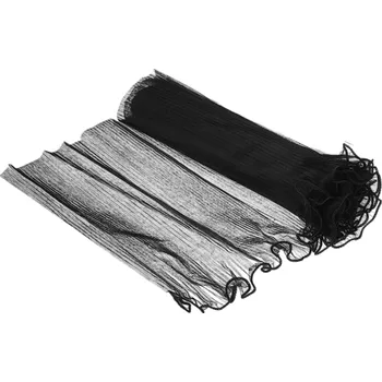 Balící papír Ozdobný papír 4 m x 28 cm Vlnitá síťka na dekoraci Balení květin Kreativní tvoření Ozdoba pro svatby a narozeniny černá