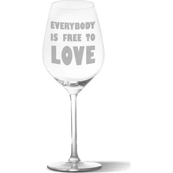 Víno Sablio Sklenička na víno Everybody is free to love: 49 cl