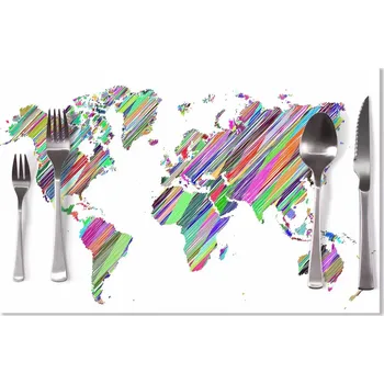 prostírání Sablio Prostírání Barevné světadíly: 40x30cm