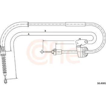 Auto-moto Tažné lanko, parkovací brzda COFLE 92.10.4301