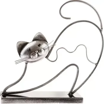 Kovová kočička (Soška kočky kov)