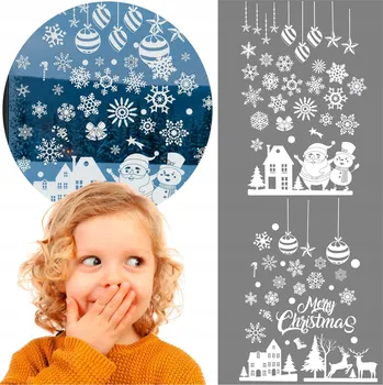 Vánoční dekorace CA1454 SADA VÁNOČNÍCH NÁLEPEK 50 X 35 CM 2 KS