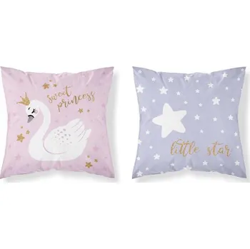 Povlak na polštářek Povlak polštáře Detexpol s motivem labutě 40 x 40 cm