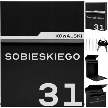 Poštovní schránka Poštovní schránka euroschránka, vhoz M-TEC černá