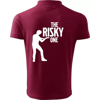 Pánská košile Bachelor party - The risky one - Polokošile pánská Pique Polo 203 - L ( Garnet )