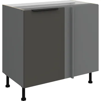 Rohová skříň 105 cm Grafit