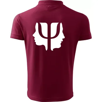 Pánská košile Psychologie hlavy - Polokošile pánská Pique Polo 203 - 5XL ( Garnet )
