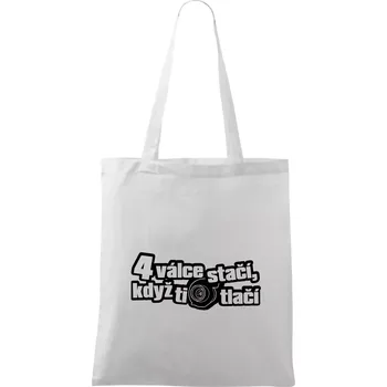 4 válce stačí když ti turbo tlačí - Taška bavlněná - 42 x 38 cm ( Bílá )