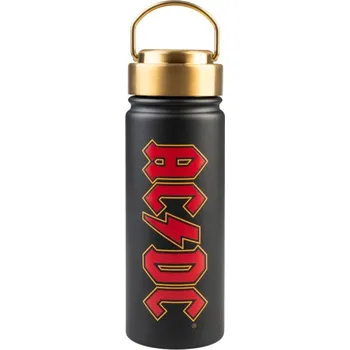 Nerezová termo outdoor láhev na pití AC/DC: Logo (objem 550 ml)