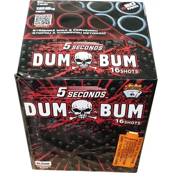Zábavní pyrotechnika DUM BUM 5s - kompakt 16 výstřelů, cal. 20mm