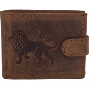 Peněženka Pánská peněženka MERCUCIO světlehnědá embos lev 2911927