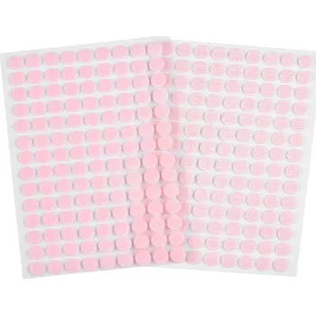 Zip Suchý zip samolepicí kolečka Ø10 mm, malé, 8 růžová sv.