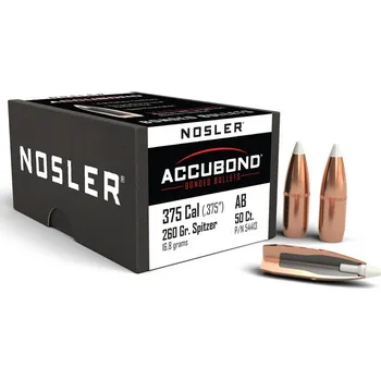 Příslušenství pro sportovní střelbu Střely Nosler AccuBond .375 cal, dia .375, 260grs