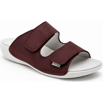 Dámská zdravotní obuv MEDISTYLE zdravotní dámská pantofel ŠARLOTA Halux VÍNOVÁ Rozměr: 38