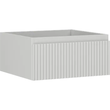 Koupelnový nábytek Mexen Rivel koupelnová skříňka pod umyvadlo 50 cm, 1 zásuvka, drážkovaná, šedá matná - 91A20-05023-1-BF62 Koupelnové skříňky
