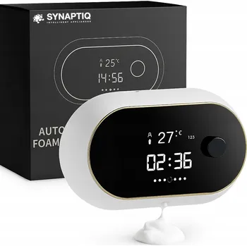 Bezkontaktní nástěnný dávkovač mýdla SynaptIQ 450 ml, černý/žlutý