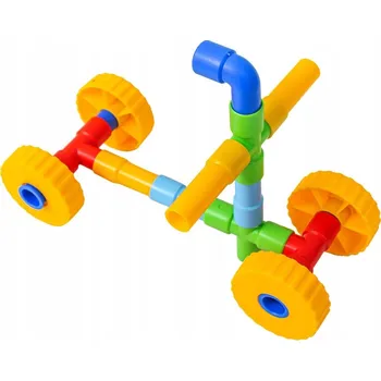 ostatní stavebnice Malé vzdělávací stavebnice trubičky King 72 kusů