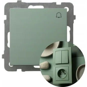 vypínač Ospel Zvonkový spínač As zelený matný ŁP-6G/m/84