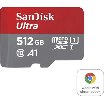 Paměťová karta SanDisk Ultra microSDXC card for Chromebooks 512 GB, 150 MB/s, UHS-I, s adaptérem