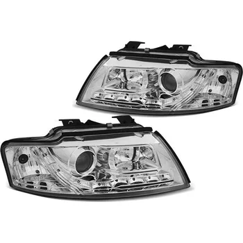 Přední světlomet Přední světla, Audi A4, B6, Cabrio, 2002-2006, Hi-Low, Chrom (LPAUF3)